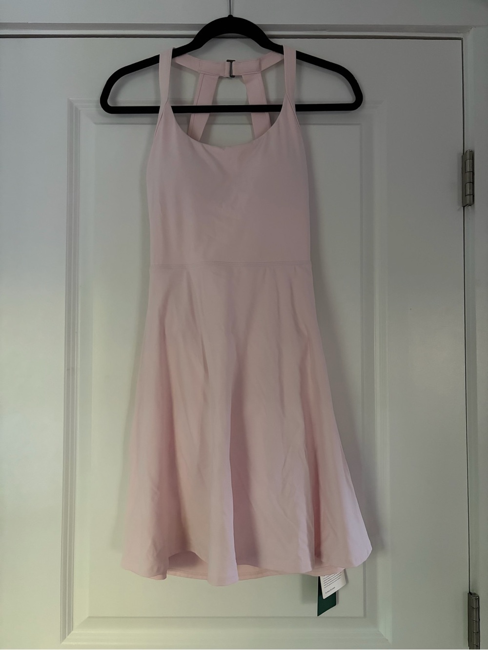HALARA Light Pink Sleeveless Fit-and-Flare Dress